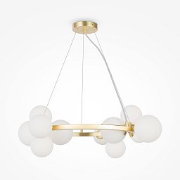 Obrázek pro produkt Závěsné svítidlo Dallas 11xG9 max 28W bílá/mosaz kov/sklo designové - MAYTONI