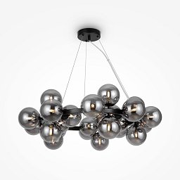 Obrázek pro produkt Závěsné svítidlo Dallas 28W kouřové sklo černý kov 25xG9 designové - MAYTONI