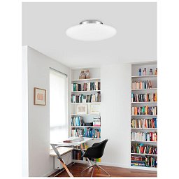 Obrázek pro produkt Stropní svítidlo PRESSIONE opálové sklo a chromovaný kov E27 3x12W - NOVA LUCE