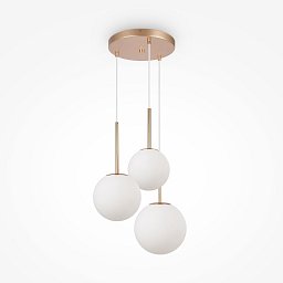 Obrázek pro produkt Závěsné svítidlo Basic form E14 3x40W zlatá kov opálové sklo - MAYTONI