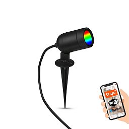 Obrázek pro produkt LED zahradní bodové svítidlo, 12 cm, 4,4 W, 380 lm, černá - BRILO