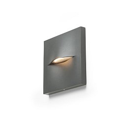 Obrázek pro produkt AKCE - BOBO SQ nástěnná antracitová 230V LED 3W IP65 3000K - RED - DESIGN RENDL