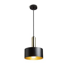 Obrázek pro produkt GIULIA 20 závěsná černá/zlatohnědá mosaz 230V E27 40W - RED - DESIGN RENDL