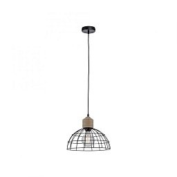 Obrázek pro produkt TARO LED závěsné svítidlo 31x31 kovové stínítko přírodní dřevo černá 1 ramenné do kuchyně - LEUCHTEN DIREKT / JUST LIGHT