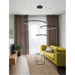 Obrázek pro produkt Závěsné svítidlo PURPLE černá nerez ocel a silikon LED 84W stmívatelné - NOVA LUCE