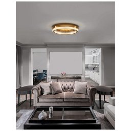 Obrázek pro produkt Stropní svítidlo FIORE antický zlatý mosazný hliník a akryl LED 60W 230V 3000K IP20 stmívatelné - NOVA LUCE