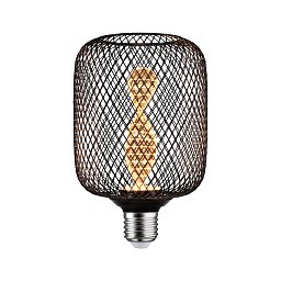 Metallic Glow Standard 230V LED žárovka Zyl E27 Helix 3,5W 1800K černá - PAULMANN Obrázek pro produkt Metallic Glow Standard 230V LED žárovka Zyl E27 Helix 3,5W 1800K černá - PAULMANN