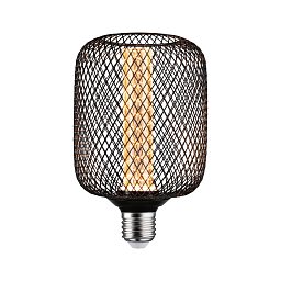 Metallic Glow Standard 230V LED žárovka Zyl E27 Spiral 4,2W 1800K černá - PAULMANN Obrázek pro produkt Metallic Glow Standard 230V LED žárovka Zyl E27 Spiral 4,2W 1800K černá - PAULMANN