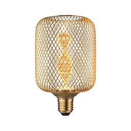Metallic Glow Standard 230V LED žárovka Zyl E27 Helix 3,5W 1800K mosaz - PAULMANN Obrázek pro produkt Metallic Glow Standard 230V LED žárovka Zyl E27 Helix 3,5W 1800K mosaz - PAULMANN