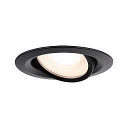 Obrázek pro produkt Vestavné svítidlo Nova Plus výklopné IP65 kruhové 93mm 30° GU5,3 / GU10 max. 35W 230/12V stmívatelné černá mat - PAULMANN