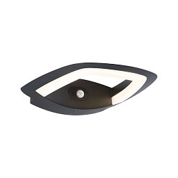 Obrázek pro produkt LED venkovní nástěnné svítidlo Akena pohybové čidlo IP44 243x254mm 3000K 11W 230V antracit hliník - PAULMANN