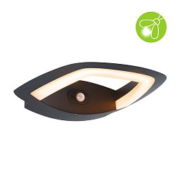 Obrázek pro produkt LED venkovní nástěnné svítidlo Akena pohybové čidlo neláká hmyz IP44 243x254mm 2200K 10,8W 230V antracit hliník - PAULMANN