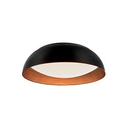 Obrázek pro produkt VÝPRODEJ Stropní svítidlo LANDON černý hliník zvenku měď uvnitř a akryl LED 40W 3000K IP20 stmívatelné - NOVA LUCE