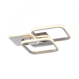 Obrázek pro produkt SEVENT LED stropní svítidlo stříbrná hranaté jednoduché teplé bílé světlo 3000K - LEUCHTEN DIREKT / JUST LIGHT