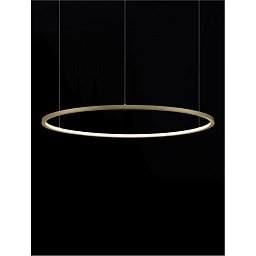 Obrázek pro produkt Závěsné svítidlo TARQUIN broušený zlatý hliník a akryl LED 48W 230V 3000K IP20 stmívatelné - NOVA LUCE