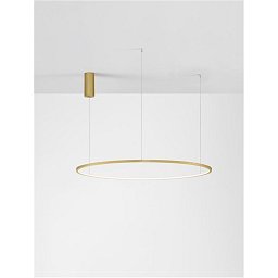 Obrázek pro produkt Závěsné svítidlo TARQUIN broušený zlatý hliník a akryl LED 58W 230V 3000K IP20 stmívatelné - NOVA LUCE