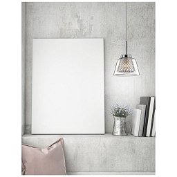Obrázek pro produkt Závěsné svítidlo BOCCALE chromovaný hliník čiré sklo G9 1x5W IP20 vč. žárovky - NOVA LUCE
