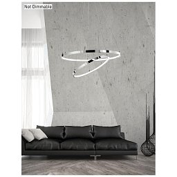 Obrázek pro produkt Závěsné svítidlo ARIA chromovaný hliník a akryl nastavitelné LED 85W 3000K IP20 - NOVA LUCE