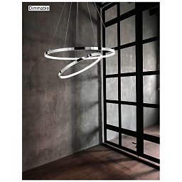 Obrázek pro produkt Závěsné svítidlo ARIA chromovaný hliník a akryl nastavitelné LED 85W 3000K IP20 stmívatelné - NOVA LUCE