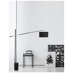 Obrázek pro produkt Stojací lampa TRACCIA kovové a plastové černé stínidlo nastavitelné E27 1x12 W IP20 bez žárovky - NOVA LUCE