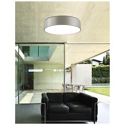 Obrázek pro produkt Stropní svítidlo FINEZZA stropní svítidlo zvenku slonově šedá ocel zevnitř matná bílá ocel E27 3x12 W - NOVA LUCE