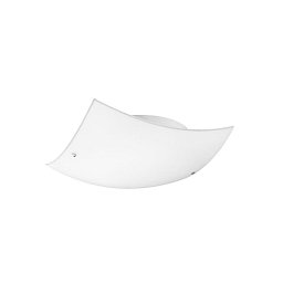 Obrázek pro produkt Stropní svítidlo QUALE matné bílé sklo chromovaný kov E27 1x12W - NOVA LUCE
