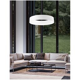 Obrázek pro produkt Závěsné svítidlo RANDO matný bílý hliník a akryl LED 42W 230V 4000K IP20 - NOVA LUCE