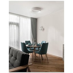 Obrázek pro produkt Stropní svítidlo RANDO matný bílý hliník a akryl LED 42W 230V 3000K IP20 - NOVA LUCE