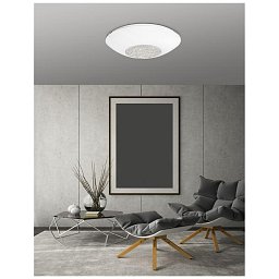 Obrázek pro produkt Stropní svítidlo ERA bílé sklo a křišťál chromovaný kov E27 4x12W - NOVA LUCE