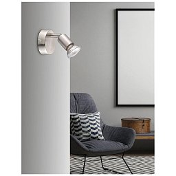 Obrázek pro produkt Bodové svítidlo BASE nikl satén kov GU10 1x5W IP20 bez žárovky - NOVA LUCE