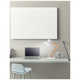 Obrázek pro produkt Stolní lampa LILA bílý kov a přírodní dřevo E27 1x12W 230V IP20 bez žárovky - NOVA LUCE