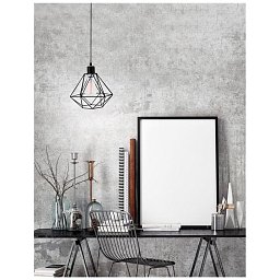 Obrázek pro produkt Závěsné svítidlo PIETRA matný černý kov černý kabel E27 1x12W - NOVA LUCE