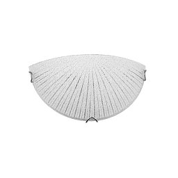 Obrázek pro produkt Nástěnné svítidlo SHELL bílá a čiré strukturované sklo E27 1x12W - NOVA LUCE
