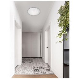 Obrázek pro produkt Stropní svítidlo SHELL bílá a čiré strukturované sklo E27 2x12W - NOVA LUCE