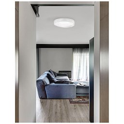 Obrázek pro produkt Stropní svítidlo FANO bílý hliník akrylový difuzor LED 26W 3000K IP20 - NOVA LUCE