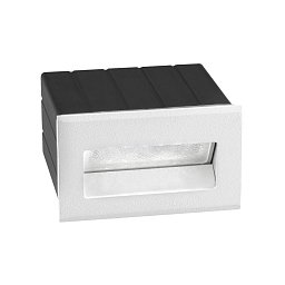 Obrázek pro produkt Venkovní zapuštěné svítidlo do zdi KRYPTON bílý hliník LED 2W 3000K 220-240V 17st. IP54 - NOVA LUCE