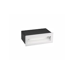 Obrázek pro produkt Venkovní zapuštěné svítidlo do zdi KRYPTON bílý hliník LED 3W 3000K 220-240V 17st. IP54 - NOVA LUCE