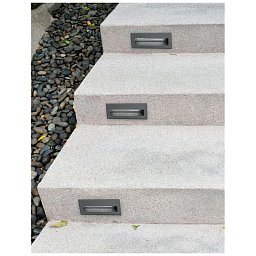 Obrázek pro produkt Venkovní zapuštěné svítidlo do zdi KRYPTON tmavě šedý hliník LED 3W 3000K 220-240V 17st. IP54 - NOVA LUCE