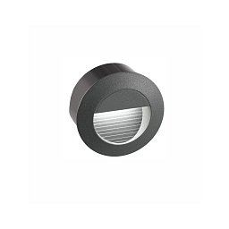 Obrázek pro produkt Venkovní zapuštěné svítidlo do zdi KRYPTON tmavě šedý hliník LED 3W 3000K 220-240V 27st. IP54 - NOVA LUCE