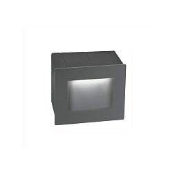 Obrázek pro produkt Venkovní zapuštěné svítidlo do zdi KRYPTON tmavě šedý hliník LED 3W 3000K 220-240V 15st. IP54 - NOVA LUCE
