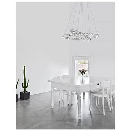 Obrázek pro produkt Závěsné svítidlo CELINE chromovaný hliník a křišťál nastavitelné LED 40W 3000K IP20 - NOVA LUCE