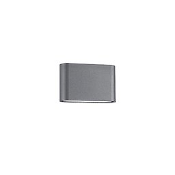 Obrázek pro produkt Venkovní nástěnné svítidlo SOHO tmavě šedý hliník skleněný difuzor LED 2x5W 3000K 220-240V 2x60st. IP54 světlo nahoru a dolů - NOVA LUCE