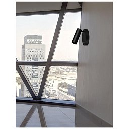 Obrázek pro produkt Bodové svítidlo UMBERTO černý kov dotykový vypínač na těle GU10 1x40W - NOVA LUCE
