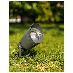 Obrázek pro produkt Venkovní svítidlo s bodcem INSIDE tmavě šedý hliník a sklo GU10 1x7W 220-240V IP54 bez žárovky - NOVA LUCE