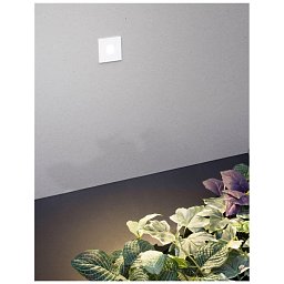 Obrázek pro produkt Venkovní zapuštěné svítidlo do zdi PASSAGGIO bílý hliník LED 1W 3000K 3V IP54 délka kabelu 1.80m použijte driver 9020170 - NOVA LUCE