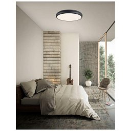 Obrázek pro produkt Stropní svítidlo GAP černý hliník akrylový difuzor LED 62W 230V 3000K IP20 - NOVA LUCE