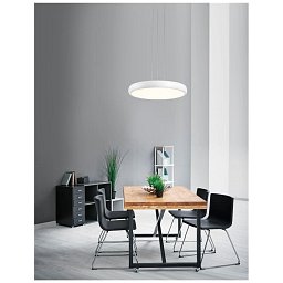 Obrázek pro produkt Závěsné svítidlo GAP bílý hliník akrylový difuzor LED 50W 230V 3000K IP20 - NOVA LUCE