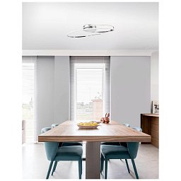 Obrázek pro produkt Stropní svítidlo VIAREGGIO chromovaný hliník a akryl LED 28W 230V 3000K IP20 - NOVA LUCE
