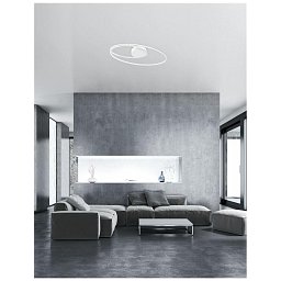 Obrázek pro produkt Stropní svítidlo VIAREGGIO bílý hliník a akryl LED 28W 230V 3000K IP20 - NOVA LUCE