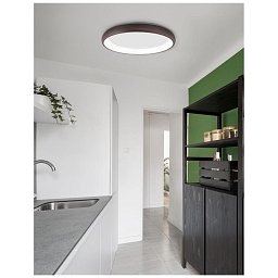 Obrázek pro produkt Stropní svítidlo ALBI hnědý hliník a akryl LED 50W 230V 3000K IP20 stmívatelné - NOVA LUCE